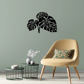 Leaves fém fali dekoráció, 70×49 cm