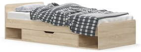 Egyszemélyes ágy 90 cm Terrell (szonoma tölgy) (matrac és ágyrács nélkül). 1053299