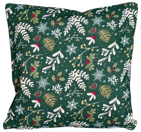 Párnahuzat Zelené Vánoce (Zöld karácsony), 40 x 40cm