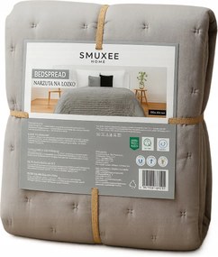 Ágytakaró poliészter 200 cm x 220 cm szürke