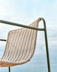 Szürkészöld fém kerti szék Maurina – Kave Home