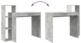 Íróasztal Betonhatású szürke Betonhatású laminált, mérnöki fa