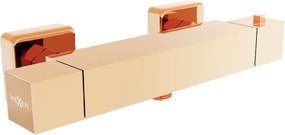 Mexen Cube  termostátos zuhanycsap ,  rózsa arany - 77200-60 Zuhany csap falra