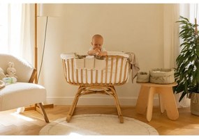 Világoszöld textil gyerek tárolódoboz szett 2 db-os ø 30x20 cm Bambie Olive – Lorena Canals