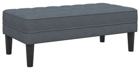 Pad Sötétszürke 113 cm Bársonyos