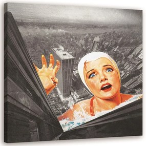 Gario Vászonkép Egy no lezuhan egy épület tetejérol - Lili Chartrand Méret: 30 x 30 cm