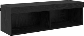 vidaXL TV Fali Szekrény Panama Fekete tölgy 100 x 30 x 30 cm Faanyag