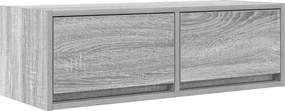 vidaXL szürke sonoma színű szerelt fa TV-szekrény 80x31x25,5 cm