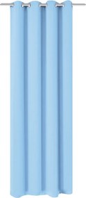 vidaXL türkizkék sötétítőfüggöny fém fűzőlyukakkal 270 x 245 cm
