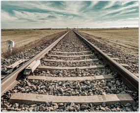 Poszterek 50x40 Vasúti sínek Vasút