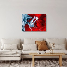 Absztrakt foltok képe (üvegen) (70x50 cm)