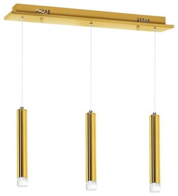 LED Csillár zsinóron GOLDIE 3xLED/15W/230V arany