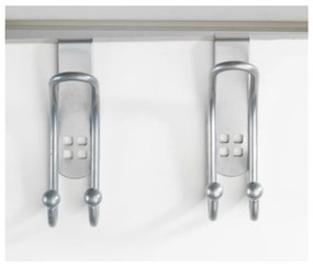 Door Hook 2 db-os ezüstszínű akasztó szett ajtóra - Wenko