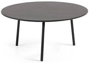 Ulrich fekete dohányzóasztal, ⌀ 70 cm - Kave Home