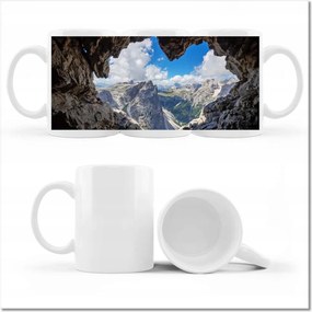 Bögre fényképpel Hegyi kilátás