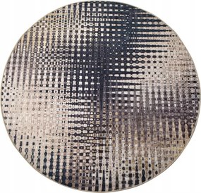 Kerek szőnyeg Fusion 140 cm bézs/fekete