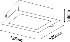 Antigo Tottori 8581 Beépíthető spotlámpa 1x10W/LED 4000K 1219lm IP44