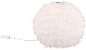 Krémszínű asztali lámpa (magasság 24 cm) Furry – Trio