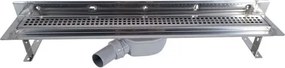 Ceramia S-Line zuhanyfolyóka klasik 85 cm rozsdamentes acél fényes négyzetek ZLAB90NRZ1LEM