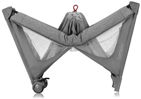 Lionelo - JASMIN EASY FOLD utazóágy Grey Stone
