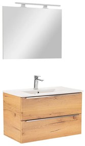 Vario Trim 80 komplett fürdőszoba bútor tölgy-tölgy