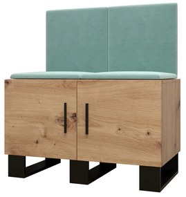 Előszobabútor Amanda 19 (artisan tölgy + zöld). 1086021