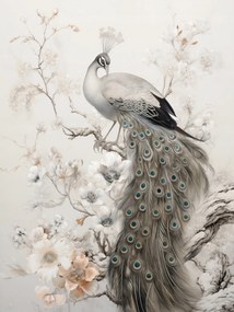 Poszter 15x20cm Páva Grácia