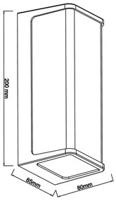 Top Light - LED Kültéri fali lámpa BLOCK LED/10W/230V IP65 4000K