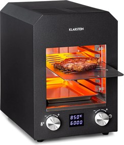 Klarstein Hannibal, magas hőmérsékletű grill, 2200 W, 850 °C, beltéri, rozsdamentes acél, ezüst