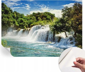 Prémium öntapadós fali fotótapéta Lenyűgöző vízesés 208x146 cm