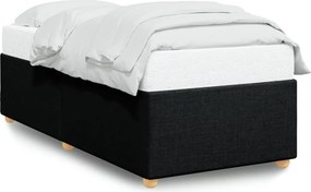 vidaXL ágykeret matrac nélkül fekete 90x200 cm szövet