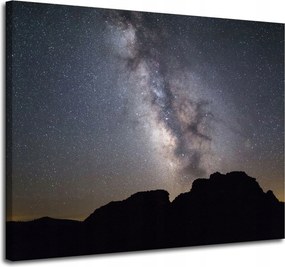 Vászonkép Kozmosz Csillagok Galaxis Köd Természet Csillagászat 100x80