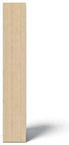 Fehér könyvespolc tölgyfa dekorral 40x188 cm Ella - TemaHome