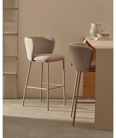 Bézs bárszék (ülésmagasság 65 cm) Ciselia – Kave Home