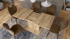 Mazzoni ASTON MINI Arany Tölgy - MODERN NYITHATÓ EMELHETŐ DOHÁNYZÓASZTAL ÉTKEZŐASZTAL ÁTALAKÍTHATÓ ASZTAL