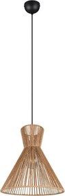Natúr színű fém függőlámpa papír zsinór búrával ø 35 cm Rosalie – Reality