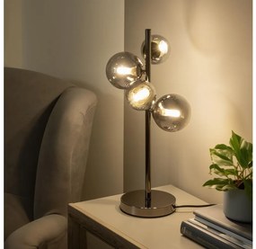 Brilagi - LED asztali lámpa MILLA 4xG9/3W/230V fekete króm/füstszínű