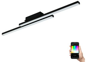 Eglo 900079 - LED RGBW Dimmelhető mennyezeti lámpa FRAIOLI-ZLED/32W/230V fekete