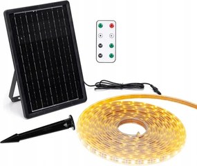 Szett Napelemes Led szalag Meleg szín 10mb 100W IP65 hermetikus távirányítóval