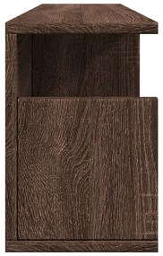 barna tölgy színű szerelt fa fali szekrény 80 x 20 x 30 cm