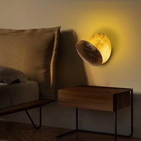 Moon fali lámpa, arany