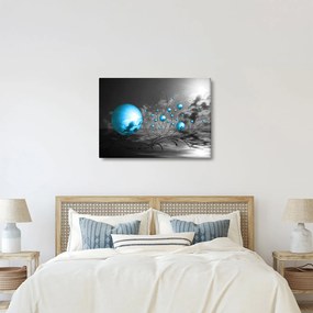 Sötétkék gömbök képe (70x50 cm)