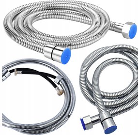 Zuhanytömlő Erősített Fonott Krómozott Strapabíró Tartós 150 CM