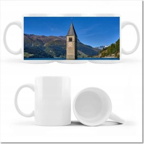 Fényképes bögre Elsüllyedt templomtorony