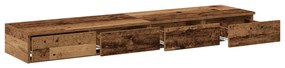 Ágyfiókok Szürke Sonoma 140x36,5x16,5 cm Mérnöki Fa