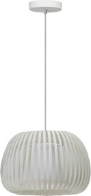 Klasszikus csillár textil lámpaernyővel a hálószobába az ágy fölé Agora bézs