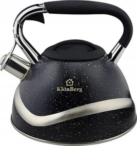 Vízforraló Síppal Acél Márvány 3L Indukciós Gáz KlonBerg Premium