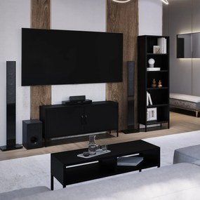 MATTEO dohányzóasztal 900 x 450 x 450 mm, fekete