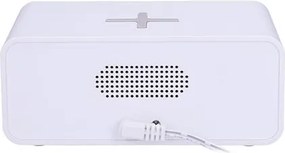 Solight CA07W - Digitális óra Qi vezeték nélküli töltővel 230V/CR2032 fehér