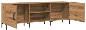 kézműves tölgy színű szerelt fa TV-szekrény 150 x 30 x 50 cm